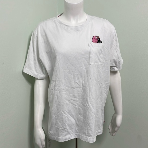 Barbapapa white embroidered pocket tee XL - Picture 1 of 6